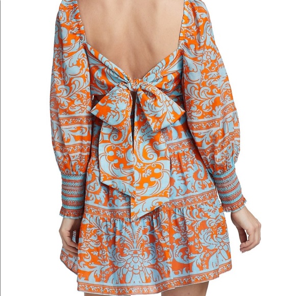 Alice + Olivia Rowen Printed Babydoll minidress - Picture 3 of 5